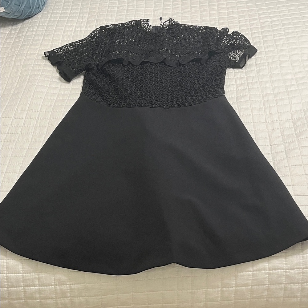 Zara Elegant Black Lace Top